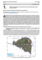Cover of Maps of the topography of water surface levels in the Danube Delta, between the main branches